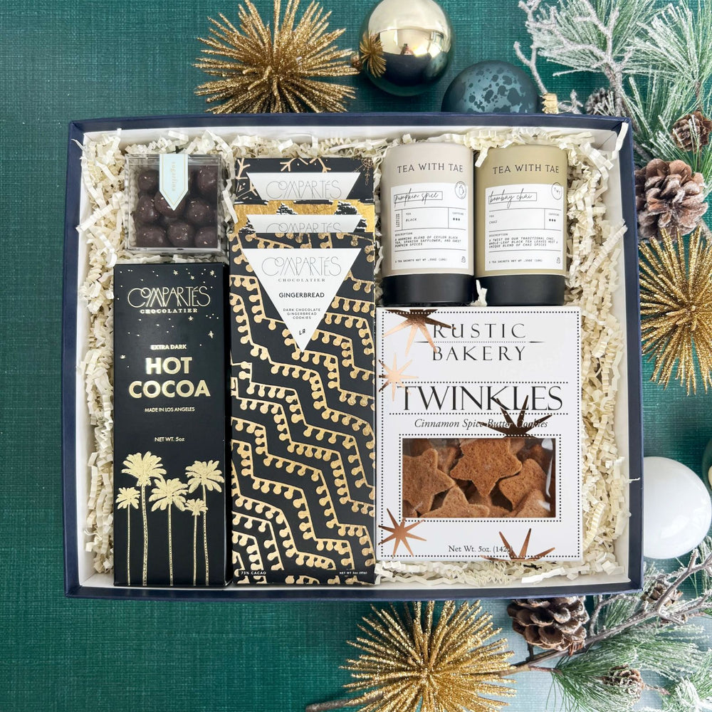 Eat Drink & Be Merry Luxury Christmas Gift Box from Luxe & Bloom | Client & Corporate Holiday Gift Boxes