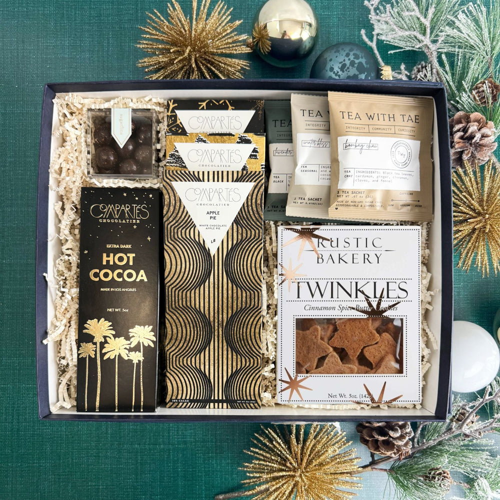 Eat Drink & Be Merry Luxury Christmas Gift Box from Luxe & Bloom | Client & Corporate Holiday Gift Boxes