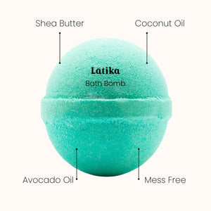 Latika Beauty Nutcracker Bath Bomb on a white background | Build A Luxury Custom Christmas Gift Box for Women with Luxe & Bloom