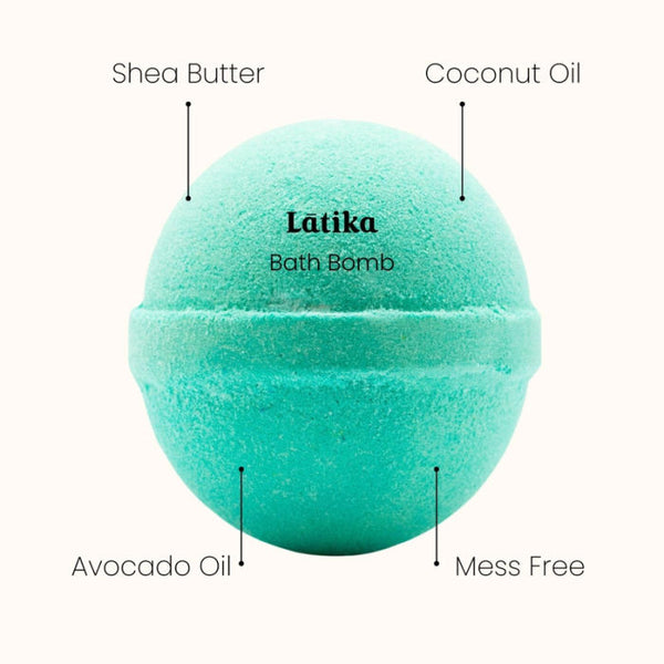 Latika Beauty Nutcracker Bath Bomb on a white background | Build A Luxury Custom Christmas Gift Box for Women with Luxe & Bloom