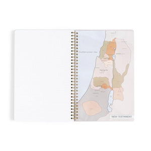 Lilac Church Notes Bible Reference Notebook with Maps on a white background | Build A Custom Christian Gift Box for Women with Luxe & Bloom