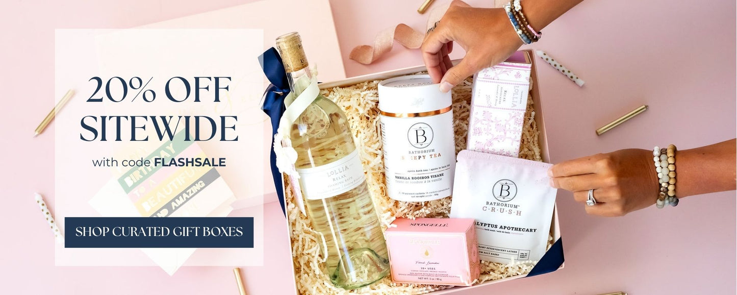 March 2025 Flashsale Banner | Luxury Curated Gift Boxes for Women from Luxe & Bloom