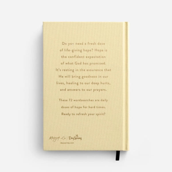 Margot + Co. The Wordsearch Book: Hope back cover on a white background | Build A Luxury Custom Gift Box for Women with Luxe & Bloom