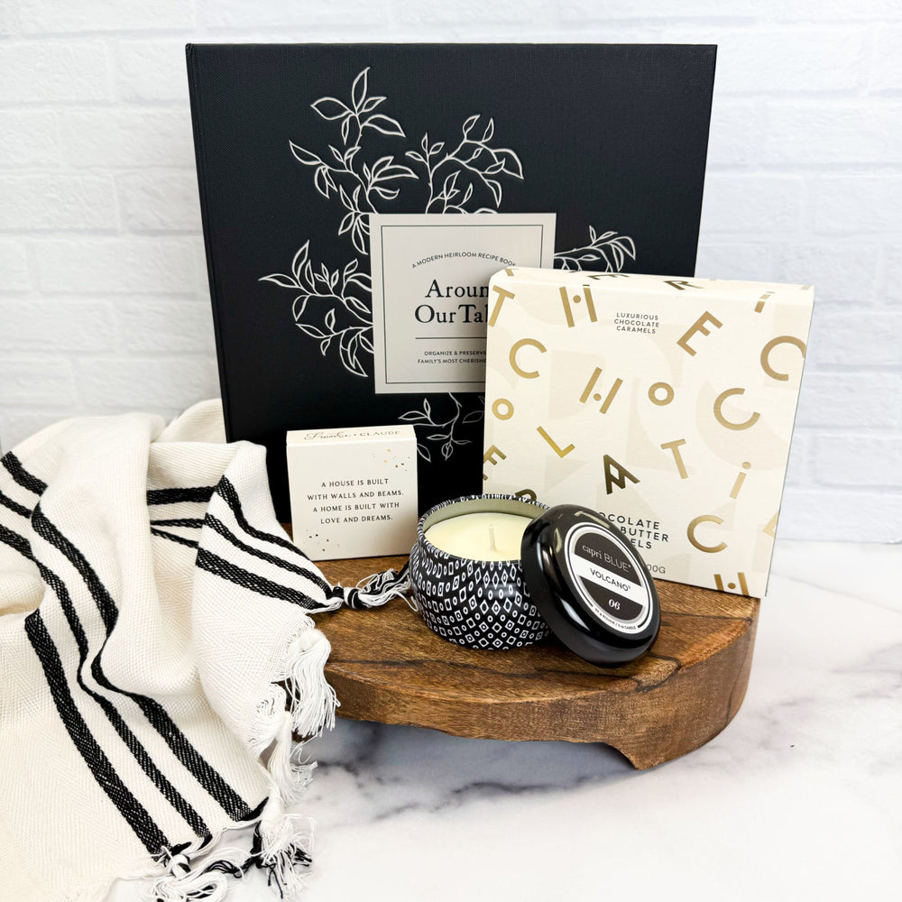 
                  
                    New Home Luxury Curated Gift Box Contents | Realtor Gift Box | Housewarming Gift
                  
                