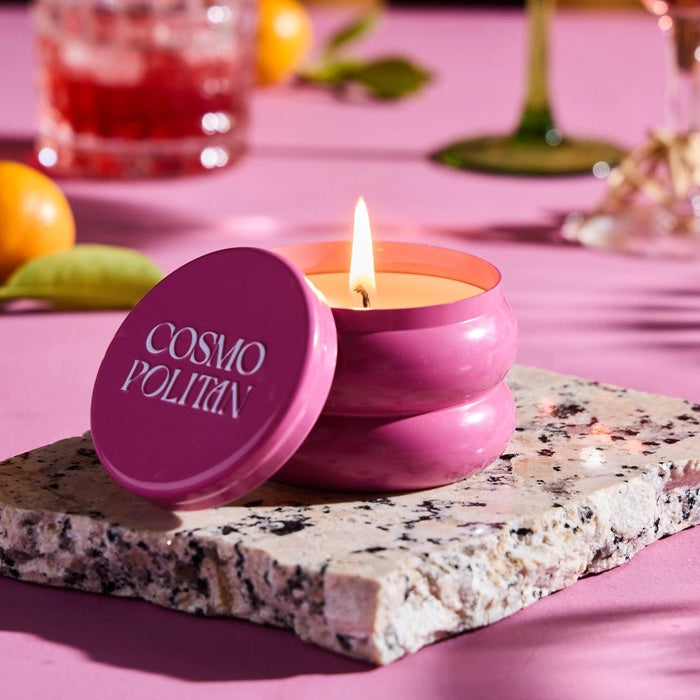 Rewined Cosmopolitan 3.5 oz Tin Candle | Build A Luxury Custom Gift Box for Women with Luxe & Bloom