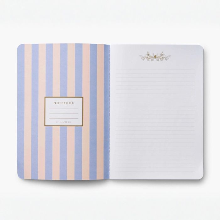 Rifle Paper Co. Set of 3 Hydrangea Stitched Notebooks | Build A Luxury Custom Gift Box for Women with Luxe & Bloom