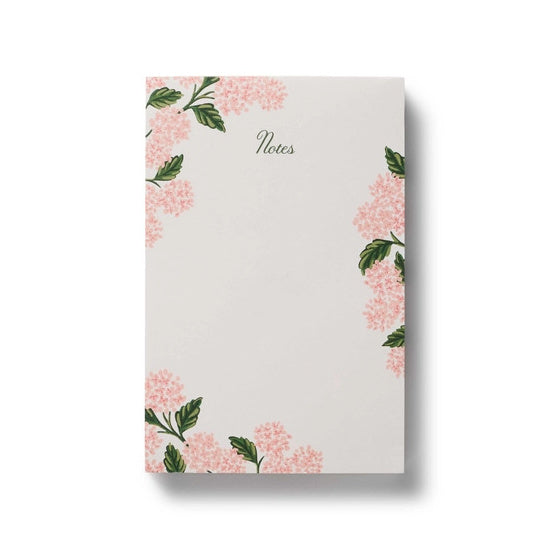 Rifle Paper Co. Pink Hydrangea Notepad | Build A Luxury Custom Gift Box for Women with Luxe & Bloom