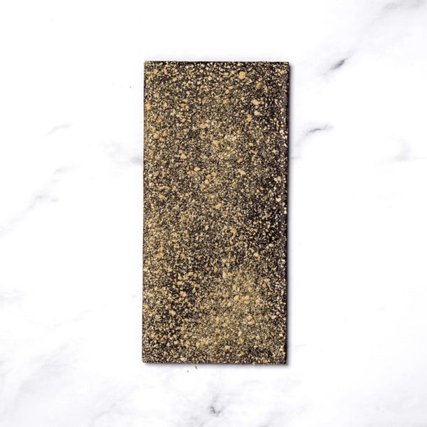 Back view of a Ritual Chocolate S'mores Bar with gingerbread pieces on a dark chocolate bar | Build A Luxury Custom Gift Box with Luxe & Bloom