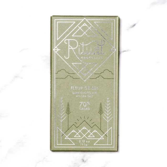 Ritual Chocolate Fleur De Sel Chocolate Bar | Build A Luxury Custom Gift Box for Women with Luxe & Bloom