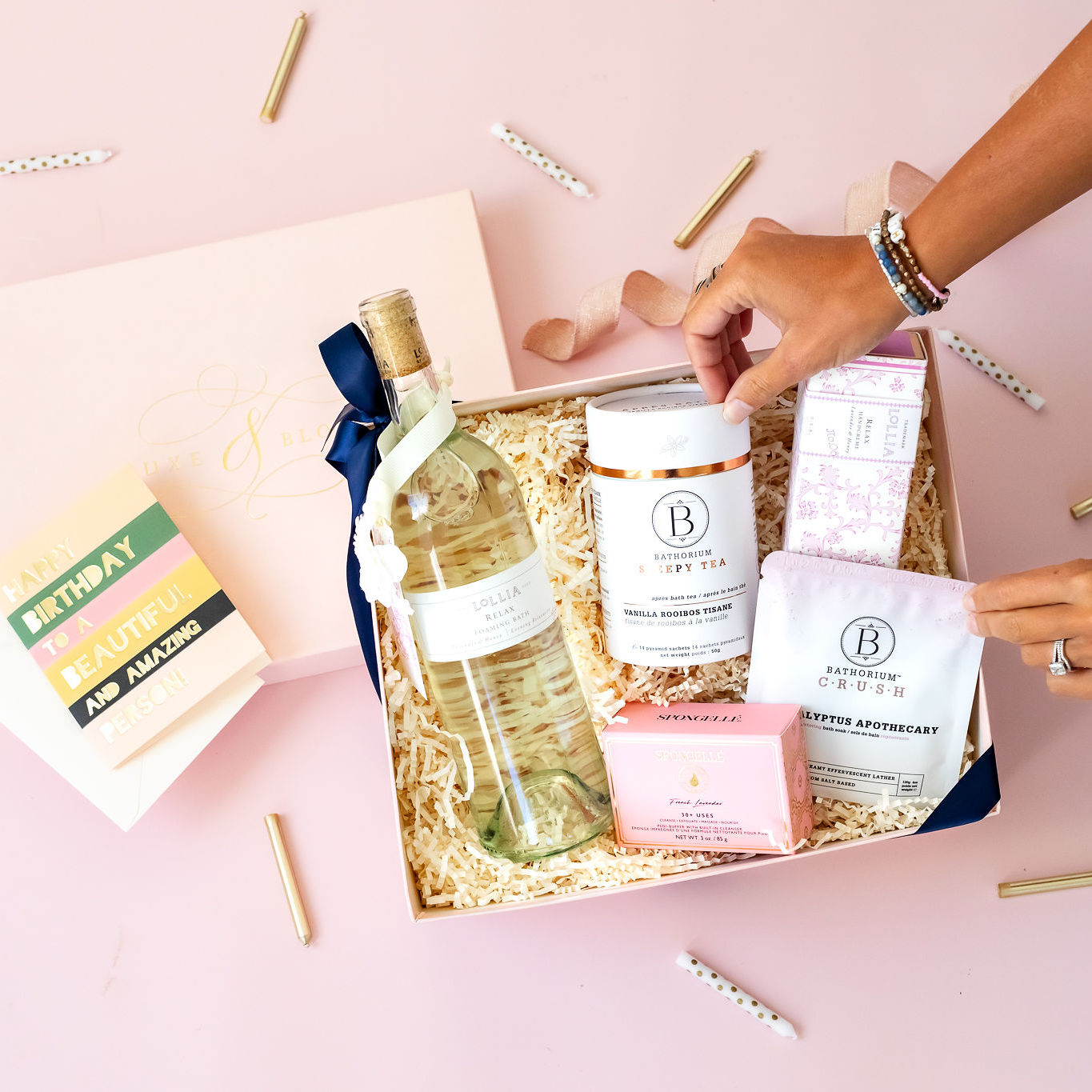 Spa Day Curated Gift Box - Luxe & Bloom Luxury Gift Boxes For Women