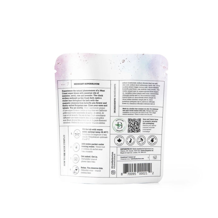Bathorium Midnight Superbloom Bath Soak | Build A Luxury Custom Gift Box for Women with Luxe & Bloom