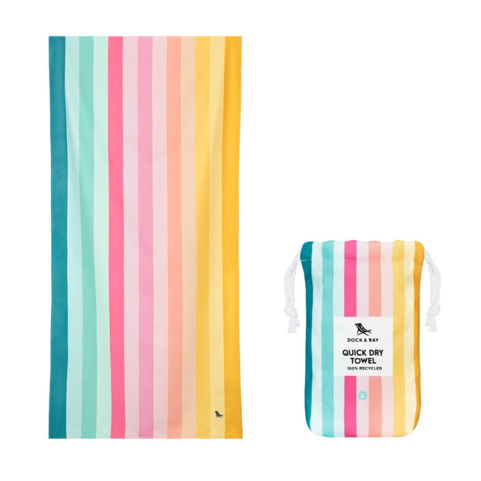 Dock & Bay Coastal Candy Quick Dry Towel | Build A Luxury Custom Gift Box for Women with Luxe & Bloom