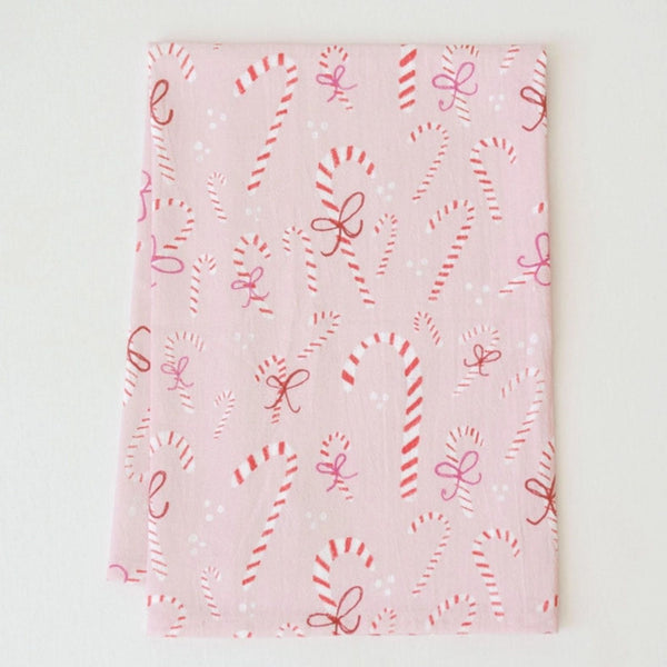 Doe A Deer Candy Cane Flour Sack Towel | Build A Luxury Custom Christmas Gift Box with Luxe & Bloom