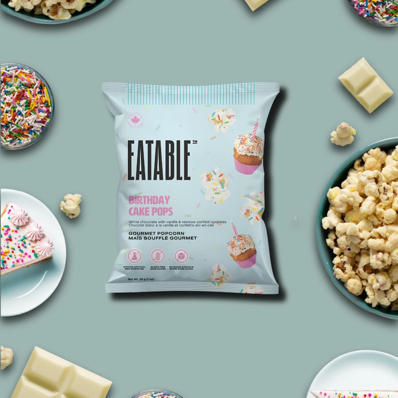 Eatable Birthday Cake Pops Popcorn | Build A Luxury Custom Gift Box for Women