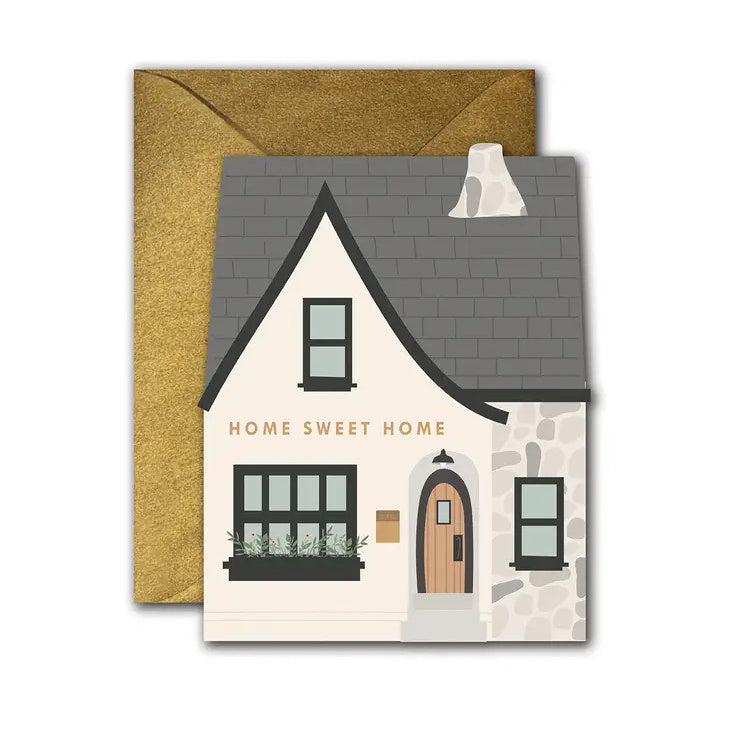 Ginger P. Designs Home Sweet Home Die-Cut Greeting Card