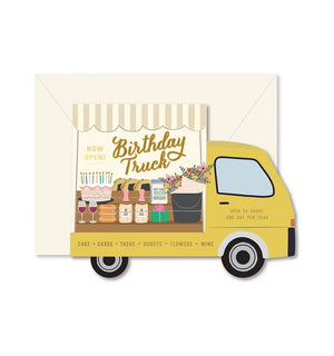 Ginger P. Designs Birthday Truck Die-Cut Card | Build A Luxury Custom Gift Box for Women with Luxe & Bloom