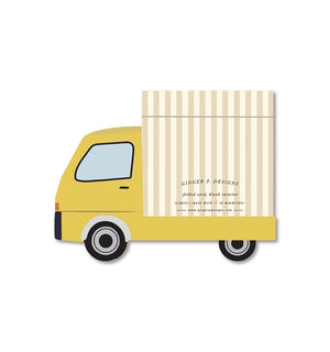 Ginger P. Designs Birthday Truck Die-Cut Card back of card | Build A Luxury Custom Gift Box for Women with Luxe & Bloom