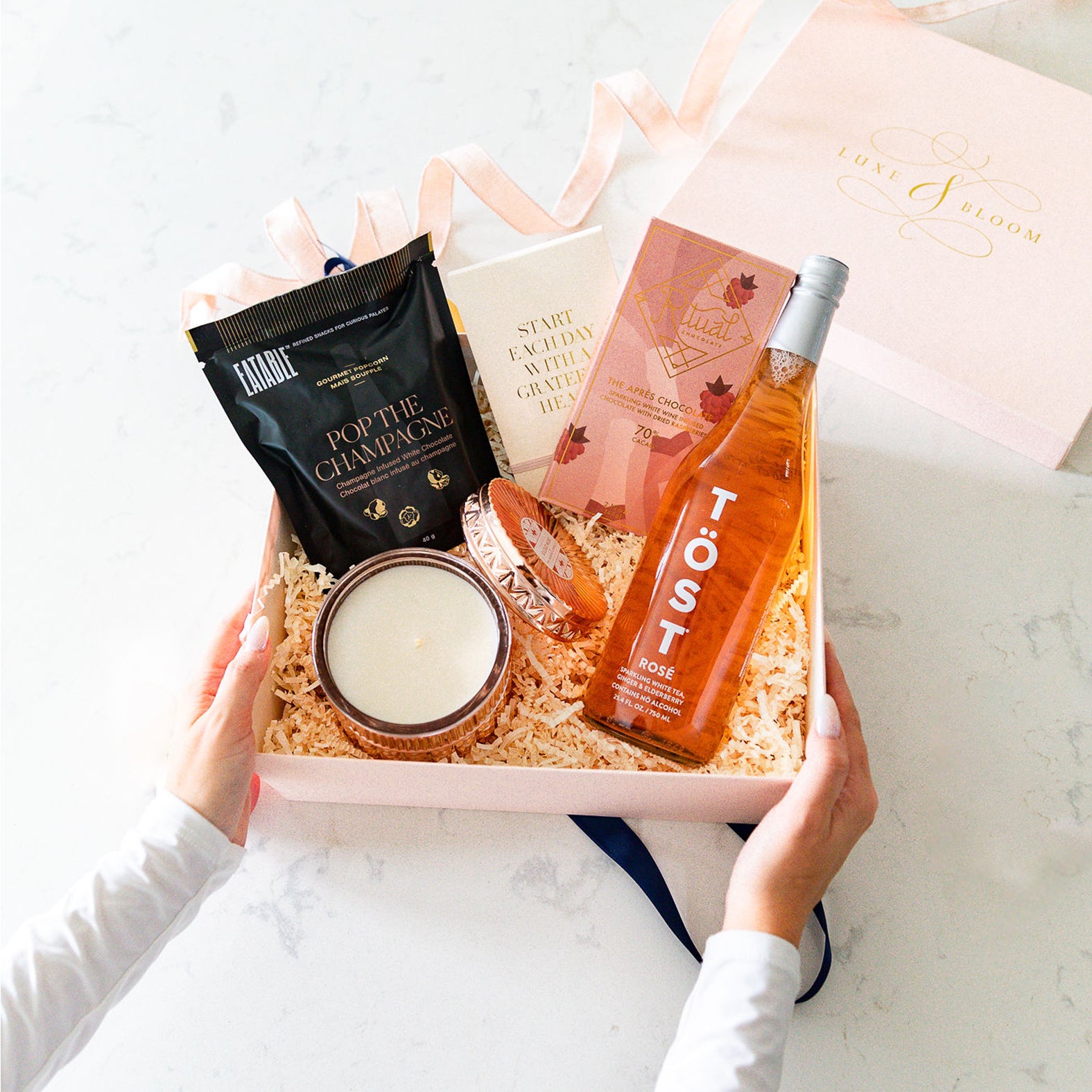 Let's Toast Luxury Curated Gift Box For Women from Luxe & Bloom