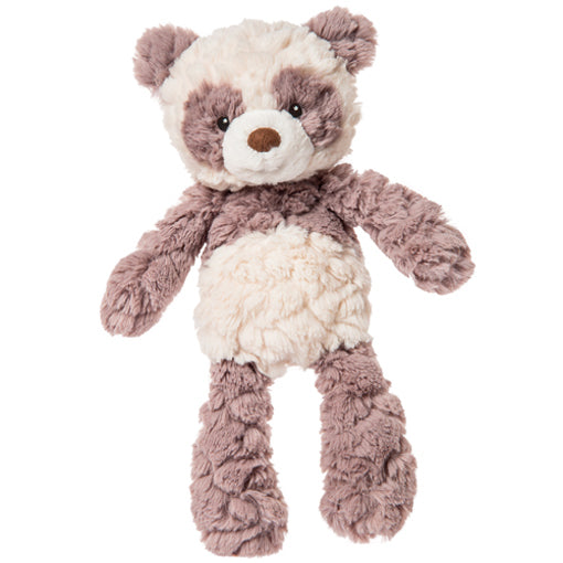 Plush Nursery Panda with brown and white fur on a white background | Build A Custom Luxury Baby Gift Box with Luxe & Bloom