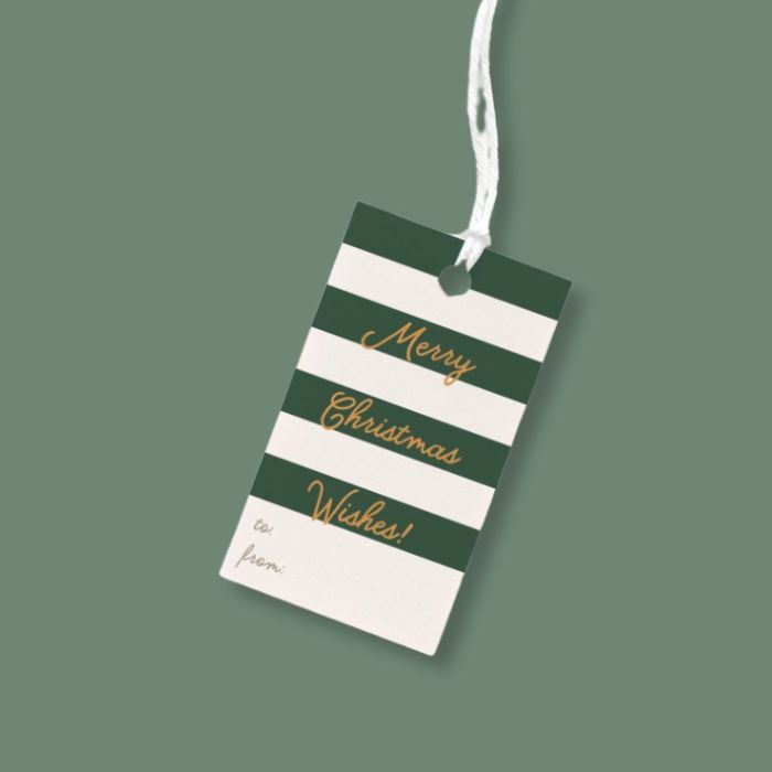Onderkast Merry Christmas Wishes Gift Tag | Luxury Curated & Custom Christmas Gift Boxes for Women from Luxe & Bloom