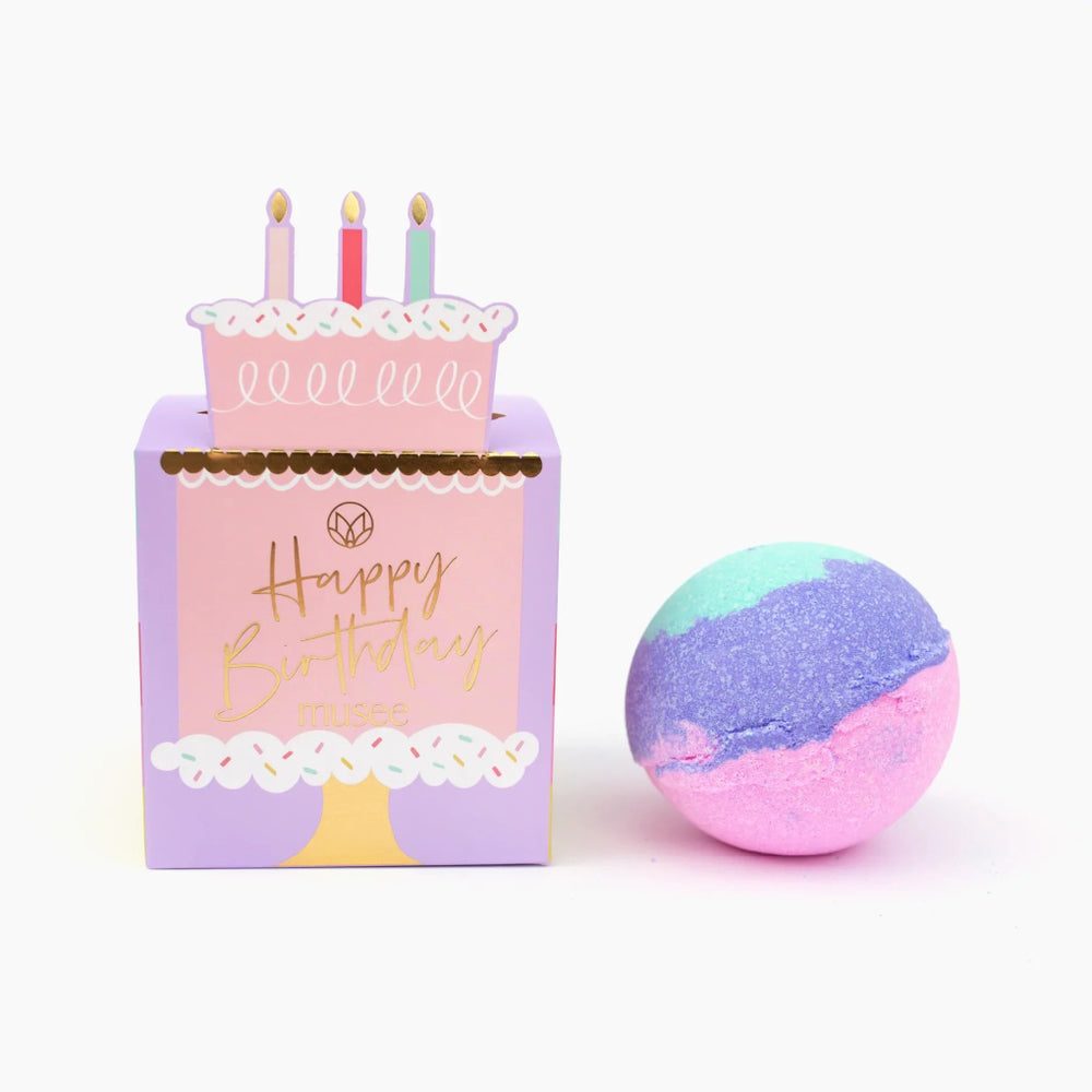 Musee Birthday Cake Boxed Bath Balm | Luxe & Bloom Luxury Custom Gift Boxes For Women