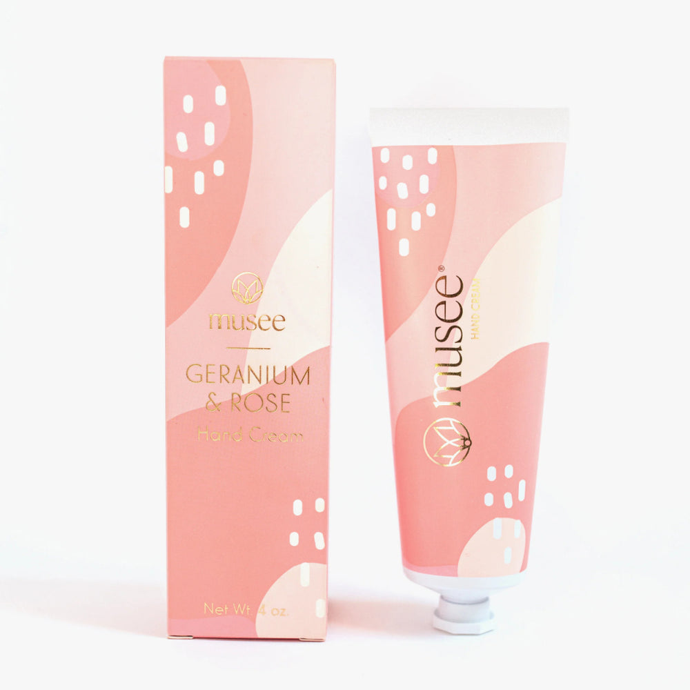 Musee Geranium & Rose Hand Cream | Luxe & Bloom Luxury Custom Gift Boxes For Women