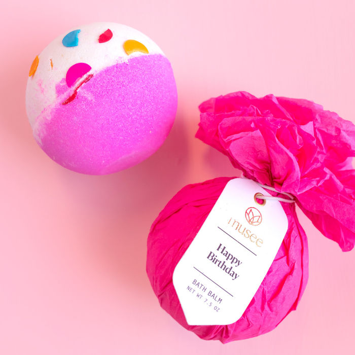 Musee Happy Birthday Bath Balm | Build A Luxury Custom Gift Box for Women with Luxe & Bloom