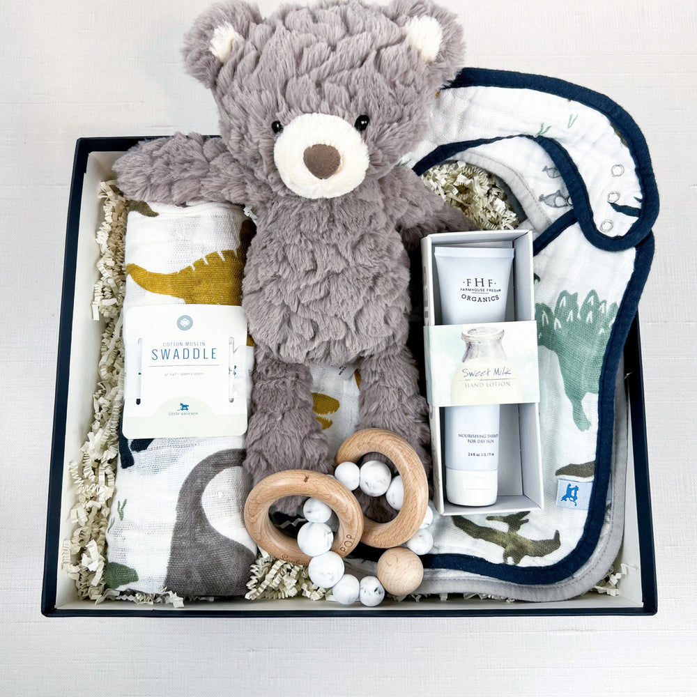 New Baby Boy Gift Box - Luxe & Bloom Luxury Curated Gift Boxes