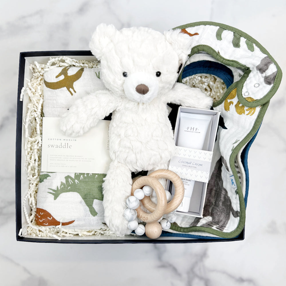 New Baby Boy Gift Box - Luxe & Bloom Luxury Curated Gift Boxes