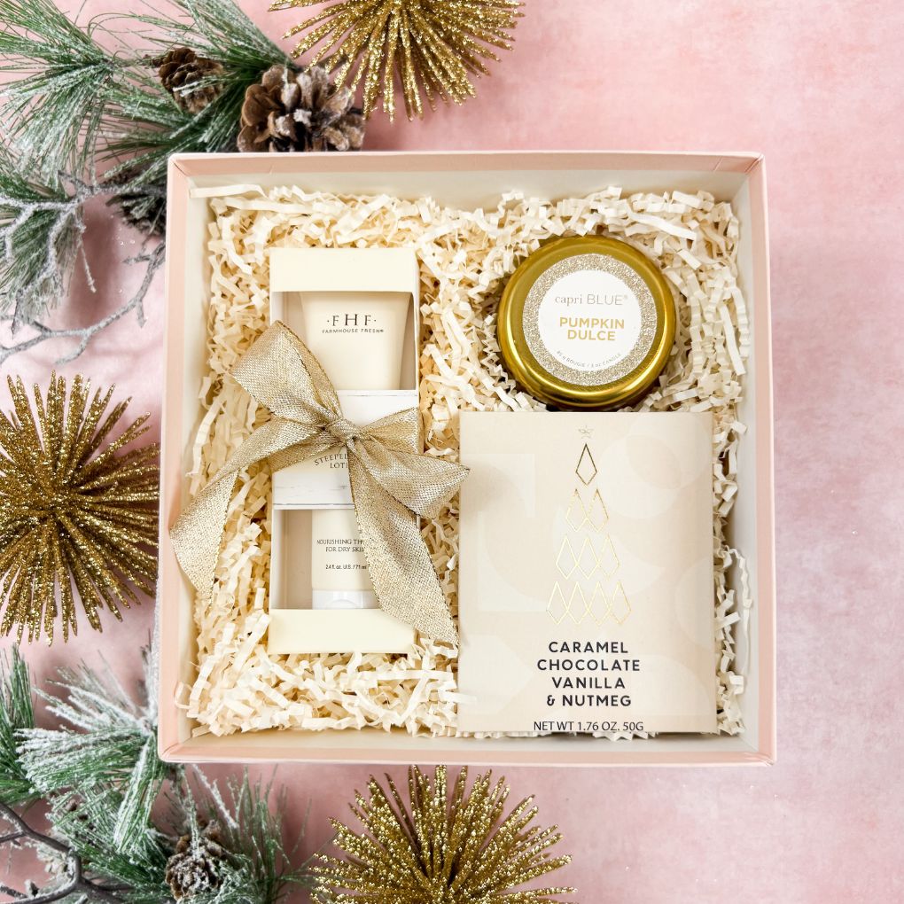 Holiday Petite Treat Luxury Christmas Gift Box for Women from Luxe & Bloom