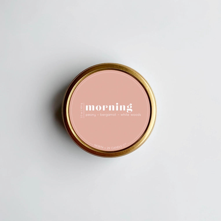North + 29 Candle Co. Morning Candle | Build A Custom Gift Box For Women with Luxe & Bloom