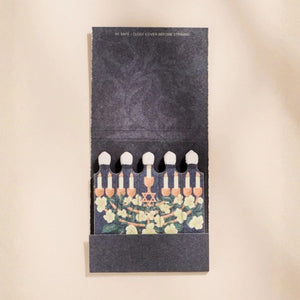 One & Only Paper Floral Illustrated Menorah Matches | Build A Custom Luxury Gift Box with Luxe & Bloom
