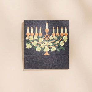 One & Only Paper Floral Illustrated Menorah Matches | Build A Custom Luxury Gift Box with Luxe & Bloom