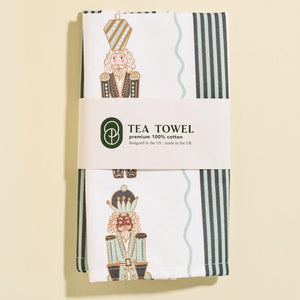 One & Only Paper Nutcracker Stripe Tea Towel | Build A Luxury Custom Christmas Gift Box with Luxe & Bloom