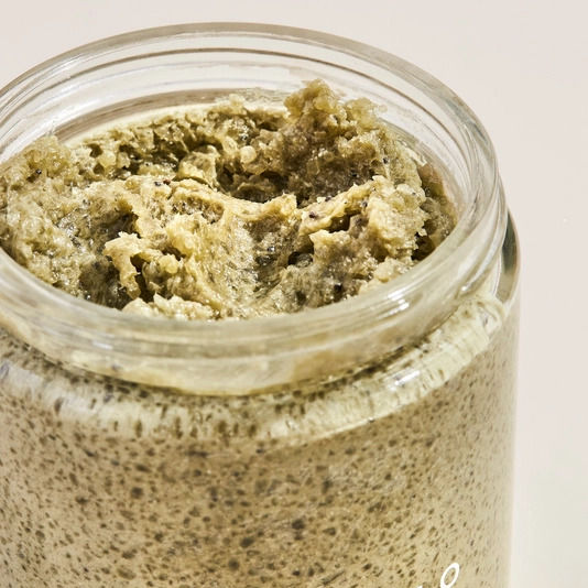 Jar of Palermo Body Detox Body Scrub on a white background