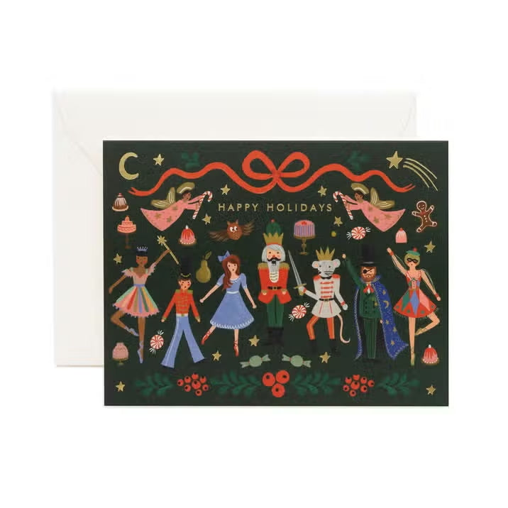 Rifle Paper Co. Nutcracker Scene Christmas Card - Luxe & Bloom Build A Luxury Custom Gift Box for Women