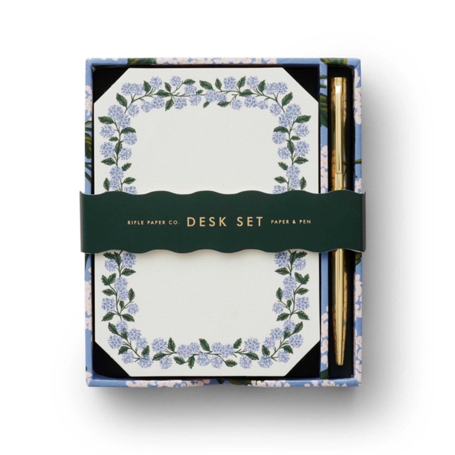 Rifle Paper Co. Hydrangea Note Writing Desk Set | Build A Luxury Custom Gift Box for Women with Luxe & Bloom