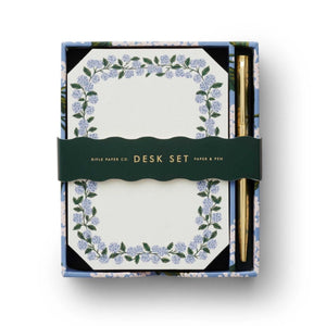 Rifle Paper Co. Hydrangea Note Writing Desk Set | Build A Luxury Custom Gift Box for Women with Luxe & Bloom