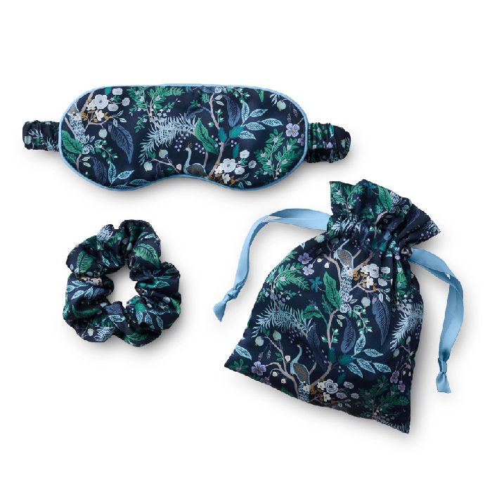 Rifle Paper Co. Peacock Sleep Travel Set | Build A Luxury Custom Gift Box for Women with Luxe & Bloom