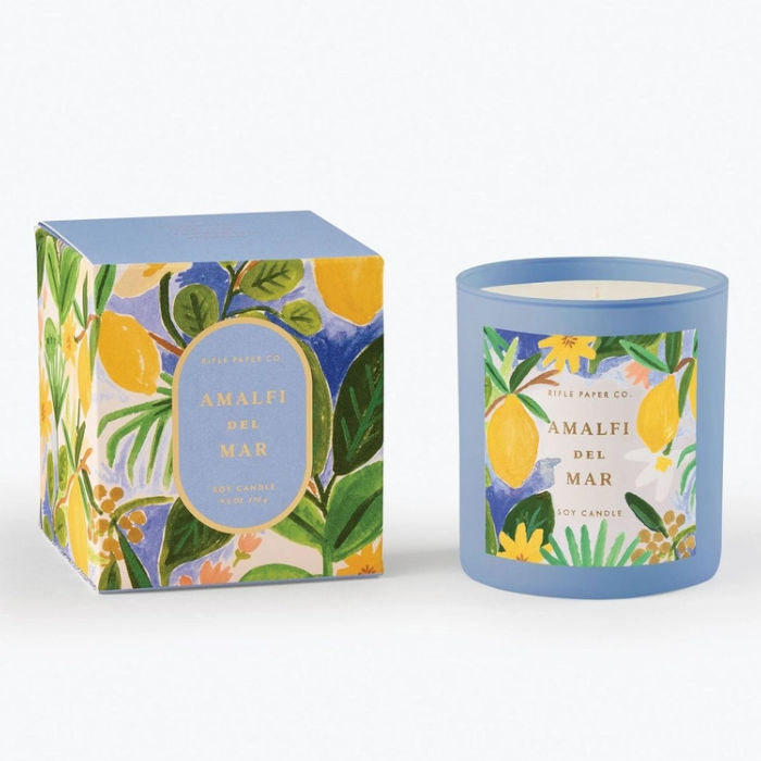 Rifle Paper Co. Amalfi Del Mar Candle | Build A Luxury Custom Gift Box for Women with Luxe & Bloom