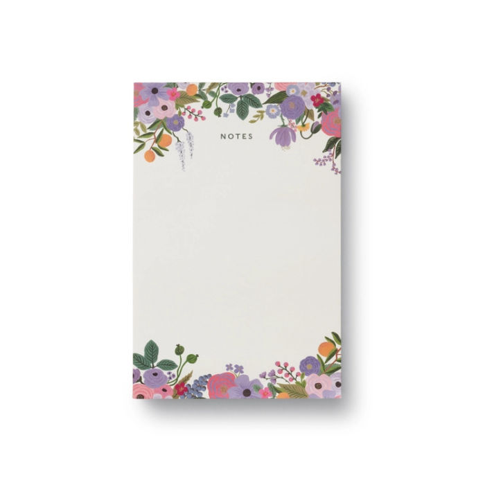 Rifle Paper Co. Garden Party Violet Notepad | Build A Luxury Custom Gift Box for Women with Luxe & Bloom