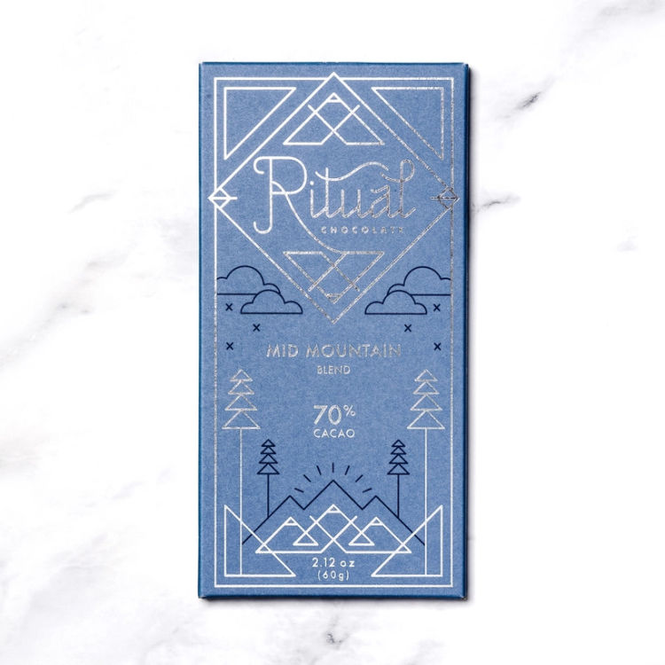 Ritual Chocolate Mid Mountain Blend Chocolate Bar | Build A Luxury Custom Gift Box for Women with Luxe & Bloom