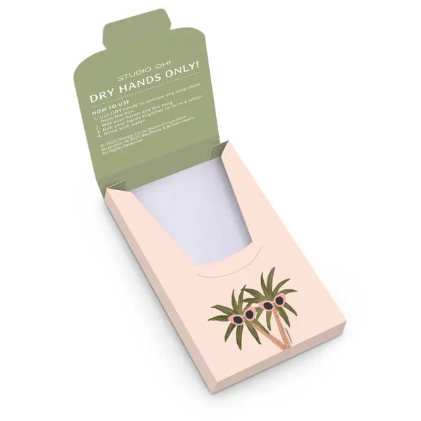 Studio Oh! Sunny Palms Single-Use Soap Sheets | Build A Custom Gift Box with Luxe & Bloom