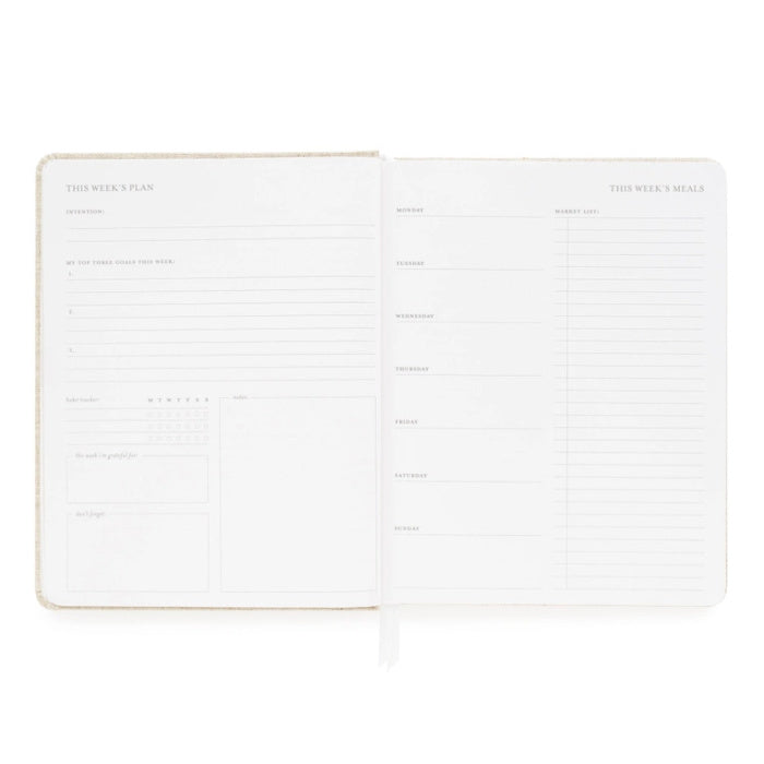 
                  
                    Sugar Paper Chambray Undated Weekly Planner Interior | Snowed In Luxury Christmas Gift Box For Women from Luxe & Bloom
                  
                