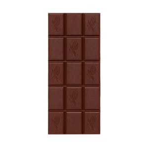Sugarfina Hazelnut Crèpe Chocolate bar with bean illustrations on a white background