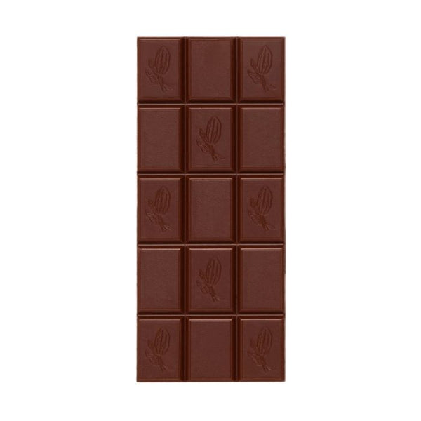 Sugarfina Hazelnut Crèpe Chocolate bar with bean illustrations on a white background