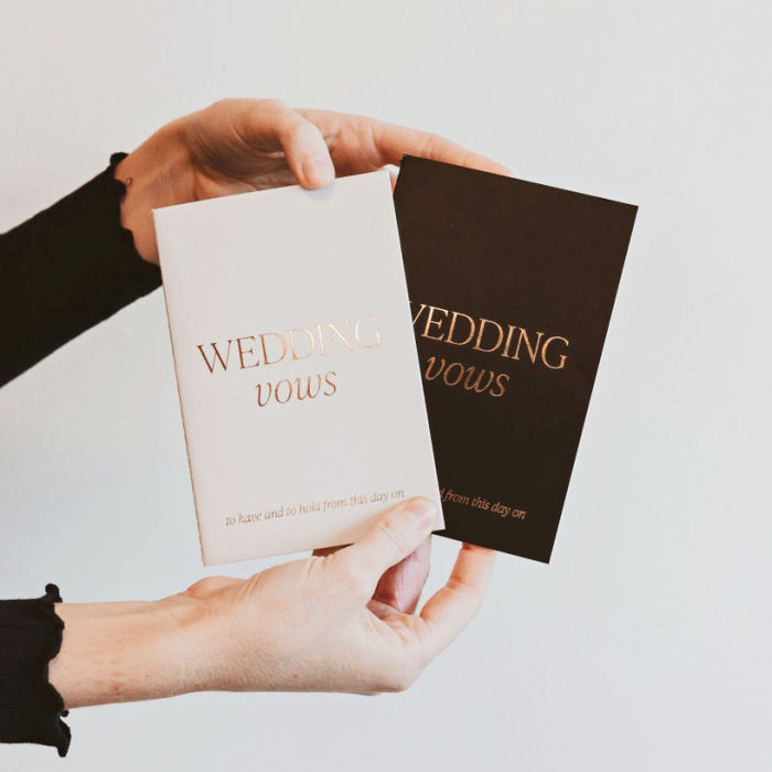 Sweet Water Decor Wedding Vow Books | Build A Luxury Custom Wedding or Bridal Gift Box with Luxe & Bloom