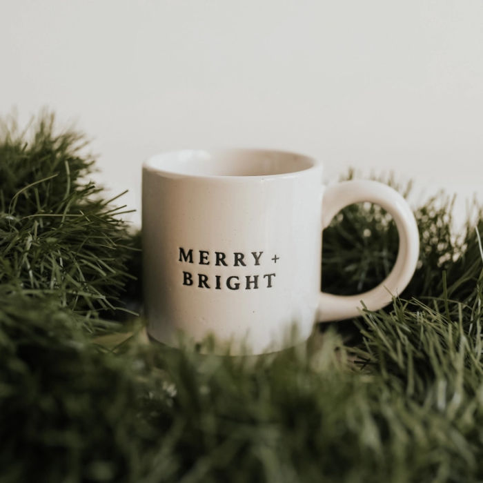 Sweet Water Decor Merry & Bright Coffee Mug | Build A Luxury Custom Christmas Gift Box with Luxe & Bloom