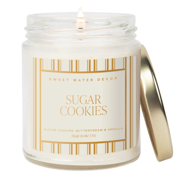 Sweet Water DecorSugar Cookies Candle on a white background | Build A Luxury Custom Christmas Gift Box with Luxe & Bloom