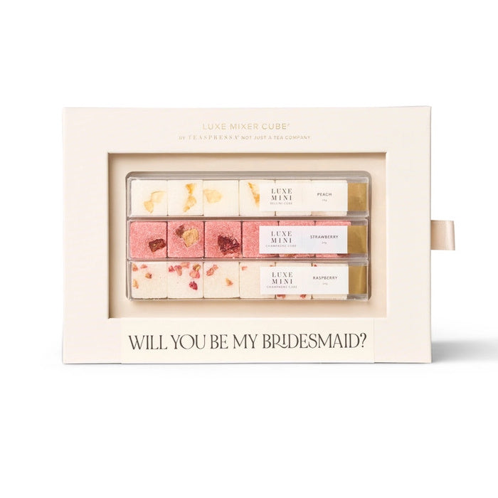 Teaspressa Bridesmaid Proposal Champagne Kit on white background | Build A Luxury Custom Bridesmaid Gift Box with Luxe & Bloom